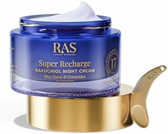 Ras Luxury Oils Super Recharge Night Cream with Bakuchiol (Natural Retinol) & Peptides| Anti-aging Formula | Hydrates & Strenghten Skin Barrier | Reduces Fine Lines & Wrinkles | Luxury Skincare