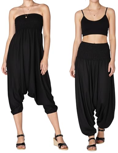 PANASIAM Aladinhose einfarbig Schwarz M