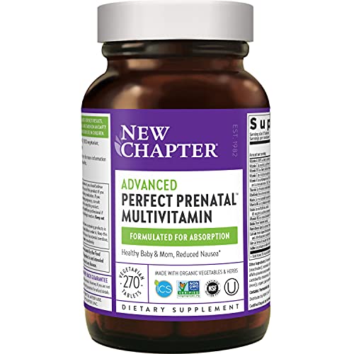 New Chapter Advanced Perfect Prenatal Vitamins 270ct, Organic, Non