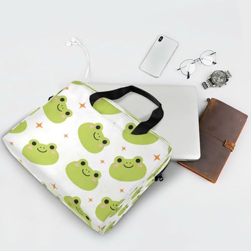 Bolso para laptop con diseño de rana divertido para trabajo miniatura 7
