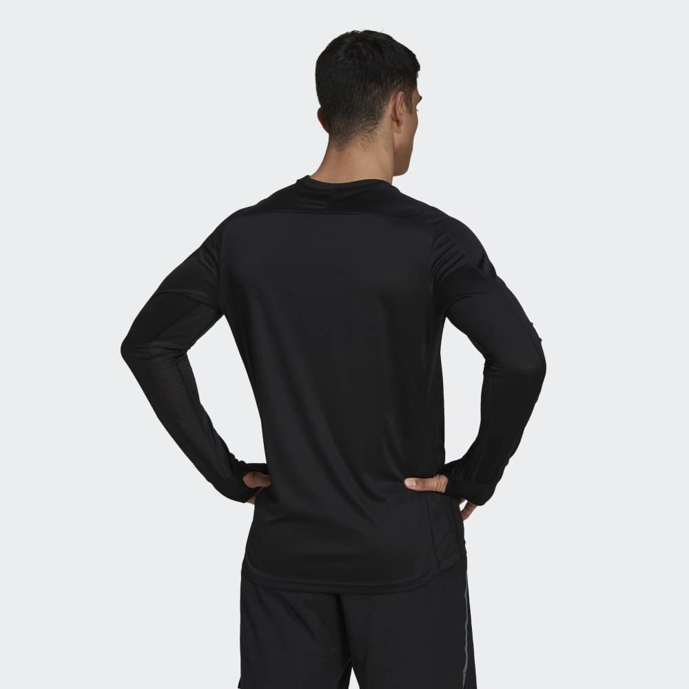 adidas Own The Run Camiseta de Manga Larga Hombres Black