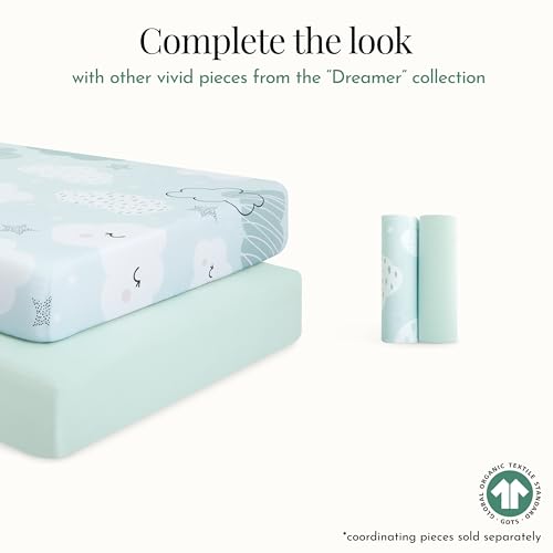 Image of Evolur Dreamer 3 Piece Crib Bedding Set, Machine Washable, Soft and Breathable Toddler Bedding Set, Includes Fitted Sheet, Wearable Blanket and Crib Skirt