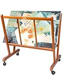 DJAR Art Storage Rack, Art Canvas Storage, Beech Wood,...