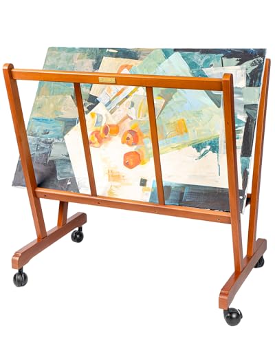 DJAR Art Storage Rack, Art Canvas Storage, Beech Wood, Wooden