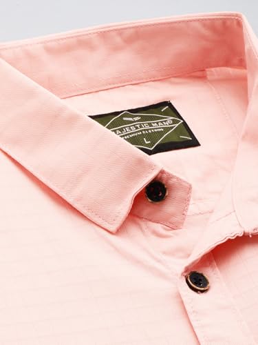 Image of Majestic Man Comfort Slim Fit Solid Pure Cotton Casual Shirt