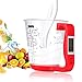 IANSISI Vaso medidor 1000 g / 1 g Básculas de Cocina Vaso de precipitados Digital Báscula electrónica para Herramientas Báscula con Pantalla LCD Medidores de Temperatura | Básculas de Cocina