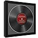 Creative Picture Frames [lp12.5x12.5bk-b] LP Vinyl Record Album Frame Display with Black Mat, LP Record Insert, Glass and Wall Hanger