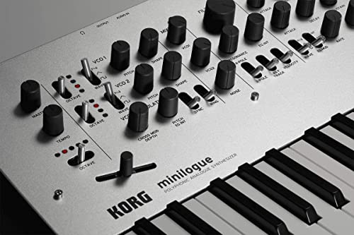 Korg Sintetizador analógico polifônico de 4 vozes Minilogue com predefinições