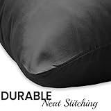 Imperial Rooms Pillow Cases 2 Pack Brushed Microfibre Pillow Covers (Black, Pillow Cases 2 Pack) - Image 6