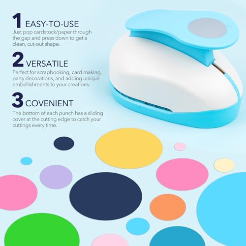 3 Inch Circle Punch, Paper Punch | Circle Hole Punch| for Paper Crafting Scrapbooking for Office Junk Journal Supplies, Card Making, DIY Albums, Photos, Cards Arts by BAOFALI - Image 5
