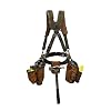Bucket Boss – AirLift Tool Belt with Suspenders, Tool Belts – Original Series (50100) , Brown , 52 Inch