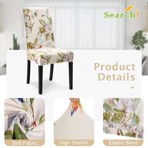 Searchi SERNEW2-4 Chair Covers Slipcovers Set Of 4 thumb #2