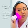 reVive Light Therapy Sonique Mini Acne Cleanser, Battery-Operated Sonic Face Cleanser Brush with Blue & Red Light Therapy, Medical-Grade Acne Device for Face & Body, Water-Resistant