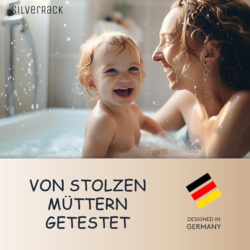 SilverRack Badewannenmatte Kinder rutschfest [100x40cm] - Antirutschmatte Badewanne BPA frei - Badematte Kinder - für Baby & Kinder - Antirutsch Matte - Bath Mat - Rochen Unterwasserwelt Grün