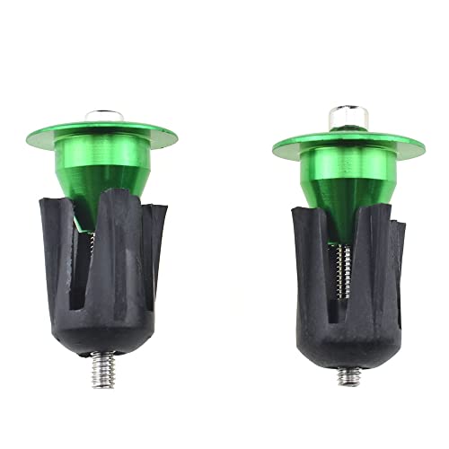 Acoeitl Handlebar End Caps Bar Plugs Grips Bike Flush Outside Not Pop Out Easy Adjust Expand Enough To Snug Keep Tape In Place For Bicycles Road Mountain Bike Bmx Mtb 2 Pack Plastic Green #TOP2