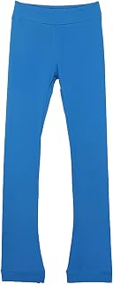 G&F Figure Skating Practice Pants Over the Boot Footed Thermal Ice Skating Tights Leggings Skate Trousers (Color : Blue, Size : XXS)