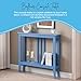 Kings Brand Furniture Balfour Console Entryway Table, Narrow Sofa Table with Shelves for Entrance, Hallway, Living Room, Foyer (Windsurfer)
