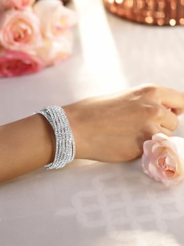 Image of Rubans Multi Layered Bracelet Trendy Jewellery Gift for Women & Girls