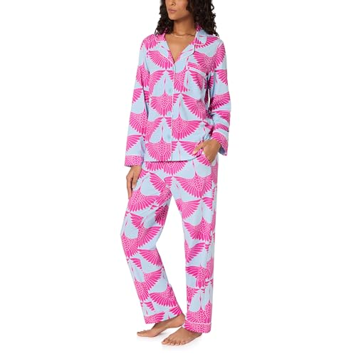 Image of BedHead PJs Women's X Trina Turk Long Sleeve Classic Stretch Jersey Pj Set