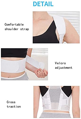 Correcteur de posture avec sangles de support réglables et courroie - 5