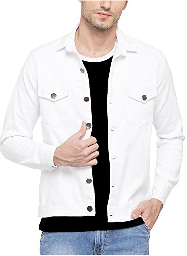 White Denim Jacket (XL(Chest:44in 