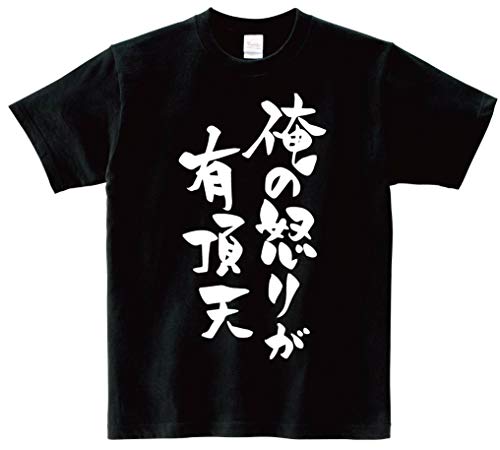 俺の怒りが有頂天 おもしろ Tシャツ 半袖 ブラック L