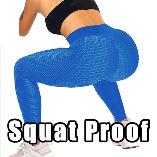 JGS1996 Womens Hidden Scrunch Butt Lifting Workout Leggings High Waist Tummy Control Booty Lift Gym Yoga Pants Tights - Thumbnail 3
