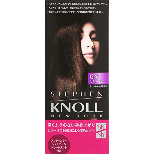 STEPHEN KNOLL(スティーブン ノル) 【医薬部外品】カラークチュール クリームヘアカラー 白髪染め 6Y イエローブラウン 1個 (x 1)