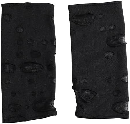 Miniatura 6 de Harajuku gótico Invierno Brazos Calentadores Grunge Japonés Guantes Largos Sin Dedos Oscuro Academia Ropa Unisex con Agujeros