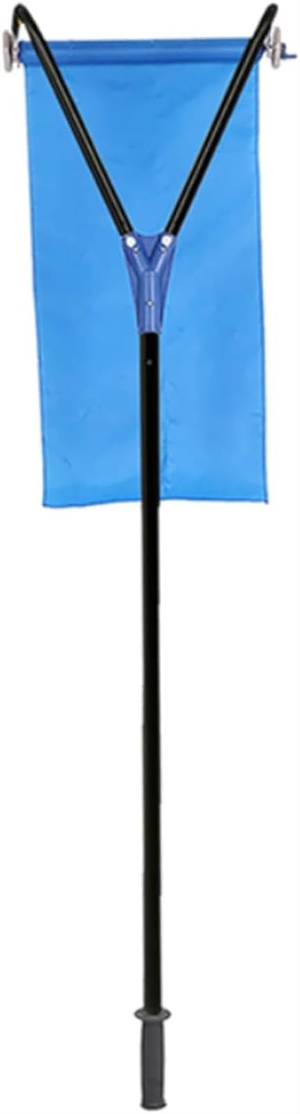 JOCHEN Râteau à Neige pour Toit 193-650 cm Système de déneigement télescopique à 30 degrés Râteau à Toit à Tige réglable en Tissu pour enlever la Neige (Noir a)