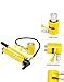 Manual Hydraulic Hand Pump CP-180, 10 Ton Hydraulic Cylinder Jack Single Acting 2 Inch 50mm Stroke Hydraulic Cylinder Ram