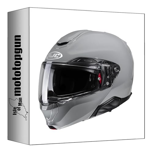 Casque modulable HJC RPHA 91 Gris XXL en fibre haut de gamme Mototopgun