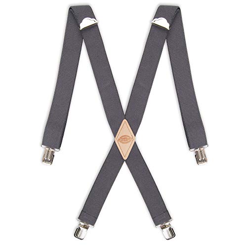 Image of Dickies Men's 1-1 /4 inch Solid Straight Clip Suspender - Adjustable Fit, Heavy-Duty Clips