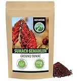 Alpi Nature Sumach Gewürz 500g, Sumach Pulver mit Salz, Essigbaumgewürz...