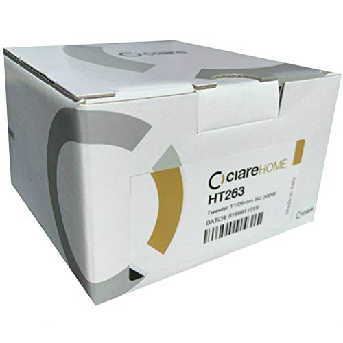 Ciare 1 Tweeter HT263 Dome Driver schwarz 100 watt rms 200 watt max 11,00 cm 110 mm impedanz 8 ohm empfindlichkeit 91 db für zu Hause + kondensator, 1 stück