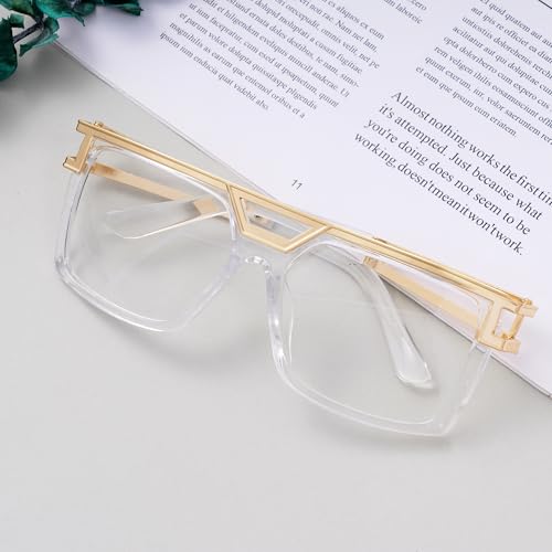 SUMERSHA Vintage 80 90s Sunglasses Vintage Rapper Hip Hop Glasses for Men Women Retro Hippie Costume Accessory3