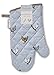 Price comparison product image Cooksmart Decorative Kitchen Double Glove Mitt or Single Gauntlet Oven Gloves (Single - Farmers Kitchen, One Size)