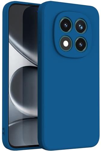 Image of Kapa Matte Protective Lens Flexible Back Cover for Redmi Note 15 Pro 5G | Slim Silicone with Soft Lining Shockproof Full Body Bumper Case (Blue)