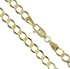 Mens 9ct Gold Flat Bevelled Curb 5mm Chain Necklace 20 Inch Long #1