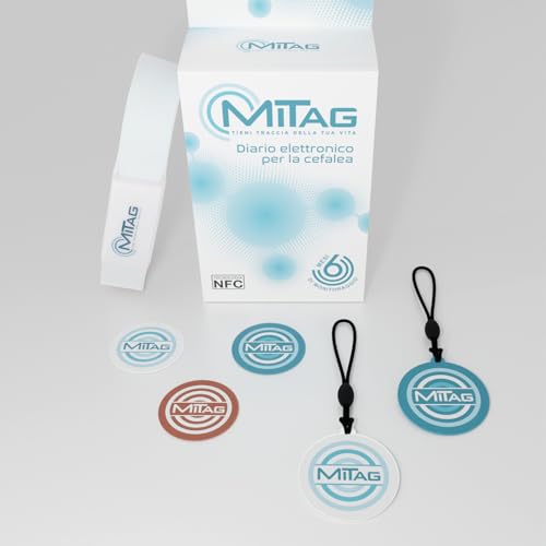 Mitag - Silikonbasis-Set 6 Monate - Elektronisches Tagebuch für Kopfschmerzen gültig 6 Monate - mit NFC Tag und künstlicher Intelligenz