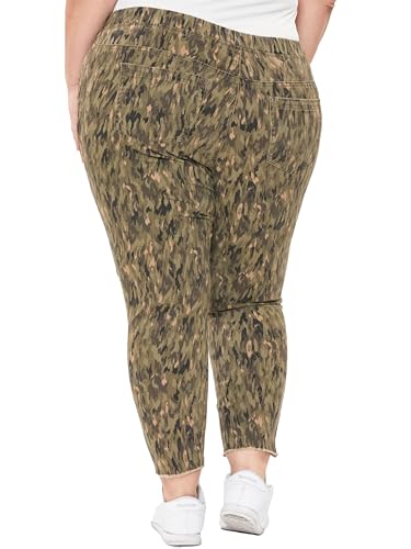 Royalty For Me Women's Missy Plus Size Pull on Pants with Dog Bite Hem3