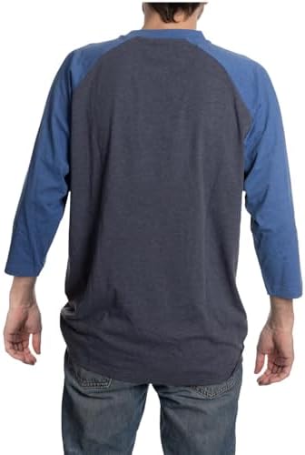 Bulletin MLB Toronto Blue Jays Cooperstown Team Logo Men's Bi-Blend 3/4 Sleeve Raglan Baseball T-Shirt (Navy/Royal, XX-Large) - 1
