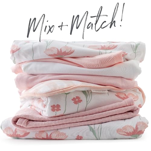 Image of HonestBaby Unisex-Baby Classics Fitted Crib Sheets Set Standard Mattress, 100% Organic Cotton Baby Boys, Girls, Neutral, 1 Pack - Bright White, One Size