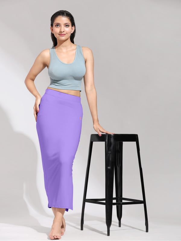 Image of TRENDMALLS Women's Polyester Spandex Stretchable Straight Saree Shapewear Petticoat for Women, Cotton Blended, Skirts for Women, Saree Shaper