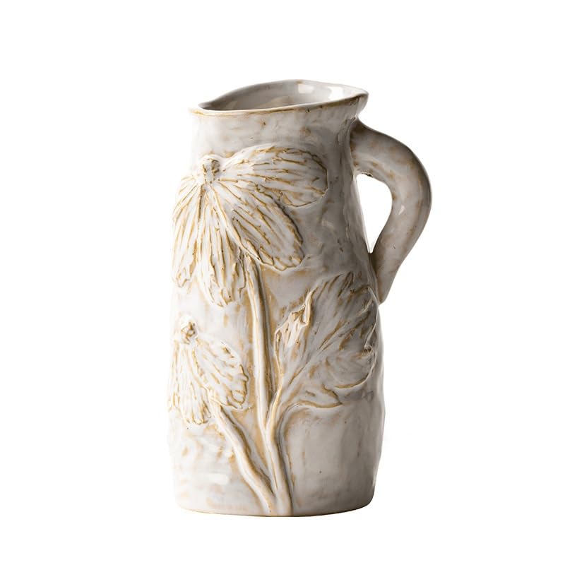 Vaso in Ceramica con Ornamenti Creativi, Idroponico, Confezione Regalo retrò(M)