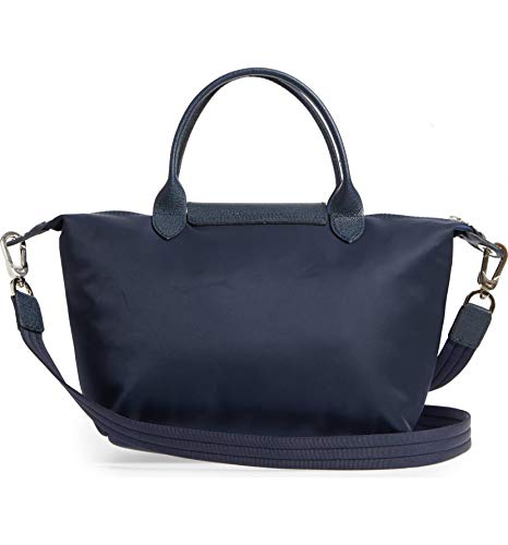 Longchamp Small Le Pliage Neo Nylon Top Handle Bag Navy