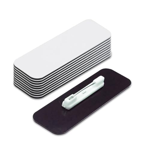 Name Tag/Badge Blanks - 10 Pack - White 1