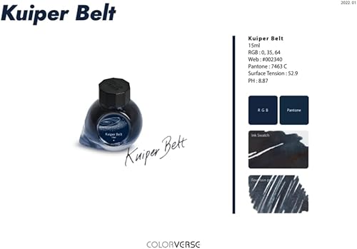 Miniatura 7 de Colorverse New Horizon Limited Edition - Tinta para pluma estilográfica, Plutón y más allá, Arrokoth, contenedor pionero y cinturón Kuiper (4