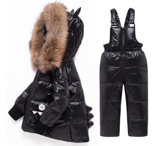 Winter kinderen Jongens Kleding Pak Warm Donsjack Jas + Overalls Voor Meisje 1-5 Jaar Kids Baby Meisje Snowsuit - Image 3