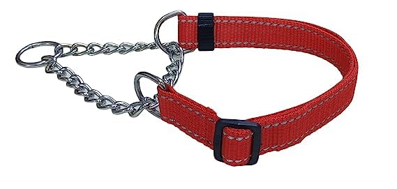 Pups&Pets Reflective Super Soft Dog Collar with Bell - Adjustable 16-24" Inch Nylon Martingale Reflective Collar for Small & Medium SizeDogs (Red) (B0CB6P7SYY) Amazon Price History, Amazon Price Tracker